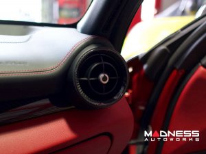 Alfa Romeo Giulia Interior Air Vent Circle Cover Kit - Carbon Fiber